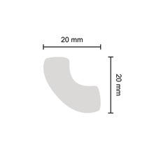 Deckenleiste XPS Susanna 2 St. 2 m, 20 x 20 mm