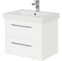 Waschtischunterschrank mit zwei Schubladen und Aufsatzwaschbecken mit Armatur