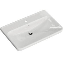 Badmöbel-Set Pelipal Sunline 105 BxHxT 80,5 x 200 x 48,5 cm Frontfarbe graphit struktur quer mit Keramik-Waschtisch Waschtischunterschrank und Spiegelschrank mit LED-Beleuchtung