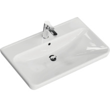 Badmöbel-Set Pelipal Sunline 105 BxHxT 80,5 x 200 x 48,5 cm Frontfarbe anthrazit mit Keramik-Waschtisch Waschtischunterschrank und Spiegelschrank mit LED-Beleuchtung