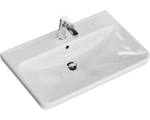 Keramikwaschbecken mit Armatur