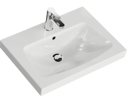 Lavabo en céramique sanitaire avec robinet