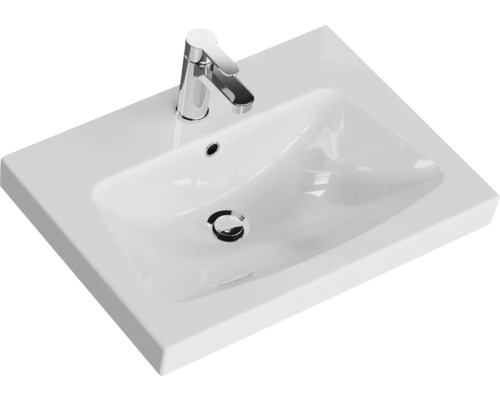 Waschtisch mit Armatur für das Badezimmer