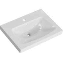 Badmöbel-Set Pelipal Sunline 105 BxHxT 66 x 200 x 46,5 cm Frontfarbe anthrazit mit Keramik-Waschtisch Waschtischunterschrank und Spiegelschrank mit LED-Beleuchtung