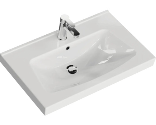 Waschtisch mit Armatur für das Badezimmer