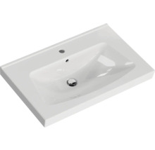 Badmöbel-Set Pelipal Sunline 105 BxHxT 80 x 200 x 46 cm Frontfarbe anthrazit mit Keramik-Waschtisch Waschtischunterschrank und Spiegelschrank mit LED-Beleuchtung