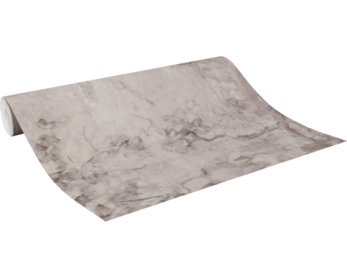 Eine Rolle Vinyltapete mit Marmormuster.