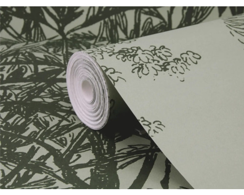 Rouleau de papier peint avec motif de plantes