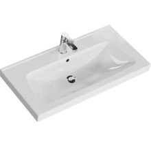 Vasque en céramique avec robinet