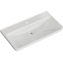Badmöbel-Set Pelipal Sunline 105 BxHxT 96 x 200 x 48,5 cm Frontfarbe anthrazit mit Keramik-Waschtisch Waschtischunterschrank und Spiegelschrank mit LED-Beleuchtung