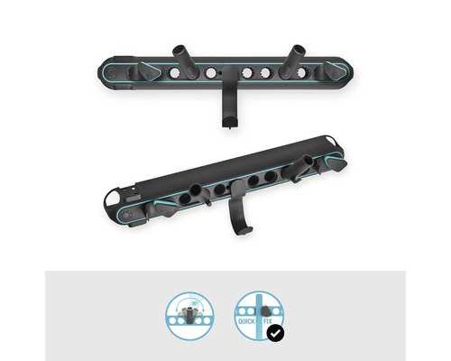 Système de garde-robe pour montage mural avec plusieurs crochets et options de rangement