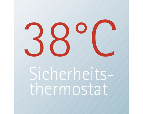 Symbole pour thermostat de sécurité 38 degrés Celsius