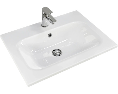 Plan de toilette avec robinetterie