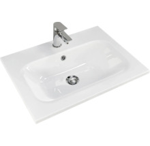 Aufsatzwaschbecken aus Sanitärkeramik mit Armatur