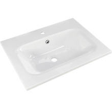 Badmöbel-Set Pelipal Sunline 121 BxHxT 61 x 200 x 46 cm Frontfarbe sangallo grau mit Mineralguss-Waschtisch Waschtischunterschrank und Spiegelschrank mit LED-Beleuchtung