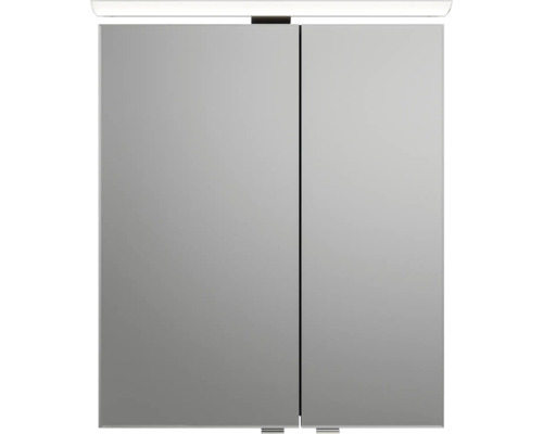 Armoire de toilette avec éclairage et deux portes