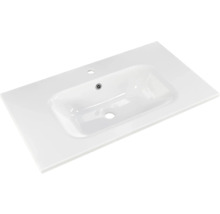Plan de toilette en céramique avec vasque