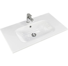 Vasque avec robinet et cuve rectangulaire