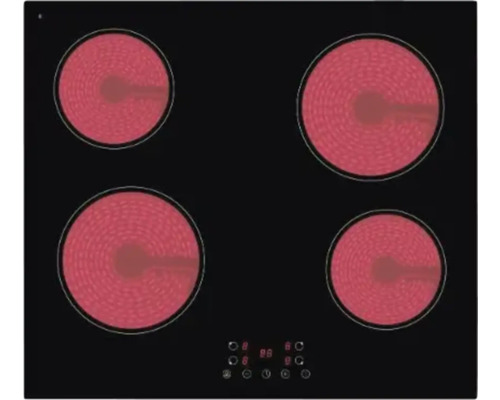 Glaskeramikkochfeld mit vier Kochzonen