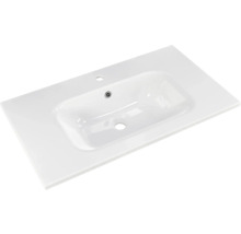 Badmöbel-Set Pelipal Sunline 121 BxHxT 81 x 200 x 46 cm Frontfarbe sangallo grau mit Mineralguss-Waschtisch Waschtischunterschrank und Spiegelschrank mit LED-Beleuchtung
