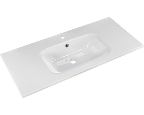 Plan de toilette en céramique avec vasque