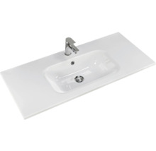 Badmöbel-Set Pelipal Sunline 121 BxHxT 110 x 200 x 46 cm Frontfarbe anthrazit mit Mineralguss-Waschtisch Waschtischunterschrank und Spiegelschrank mit LED-Beleuchtung