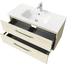 Waschtischunterschrank mit zwei Schubladen, Waschbecken und Armatur