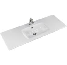 Plan de toilette avec lavabo et robinetterie