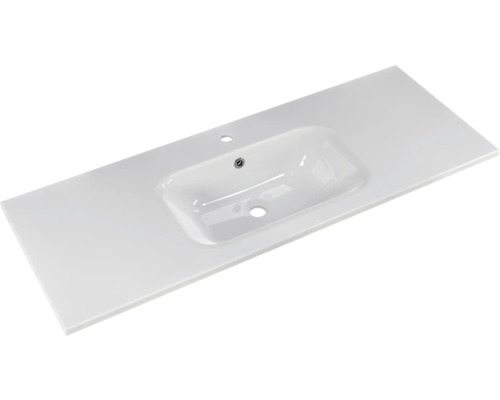 Plan de toilette avec vasque rectangulaire