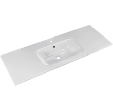 Badmöbel-Set Pelipal Sunline 121 BxHxT 121 x 200 x 46 cm Frontfarbe anthrazit mit Mineralguss-Waschtisch Waschtischunterschrank und Spiegelschrank mit LED-Beleuchtung