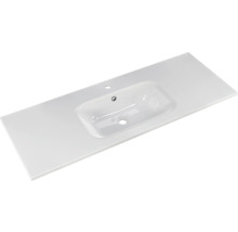 Badmöbel-Set Pelipal Sunline 121 BxHxT 121 x 200 x 46 cm Frontfarbe anthrazit mit Mineralguss-Waschtisch Waschtischunterschrank 3 Schubkästen und Spiegelschrank mit LED-Beleuchtung