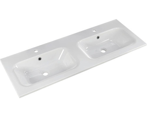 Vasque double en céramique sanitaire avec deux cuves