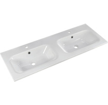 Doppelwaschtisch aus Sanitärkeramik mit zwei Becken