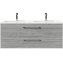 Waschtischunterschrank mit zwei Waschbecken und zwei Schubladen