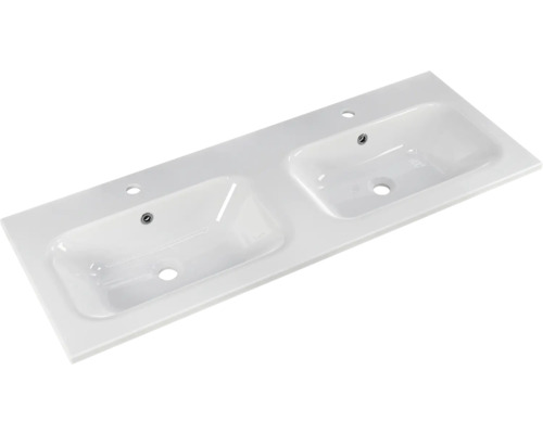 Waschtischplatte mit zwei Waschbecken aus Sanitärkeramik