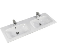 Badmöbel-Set Pelipal Sunline 121 BxHxT 121 x 200 x 46 cm Frontfarbe anthrazit mit Mineralguss-Doppelwaschtisch Waschtischunterschrank 3 Schubkästen und Spiegelschrank mit LED-Beleuchtung