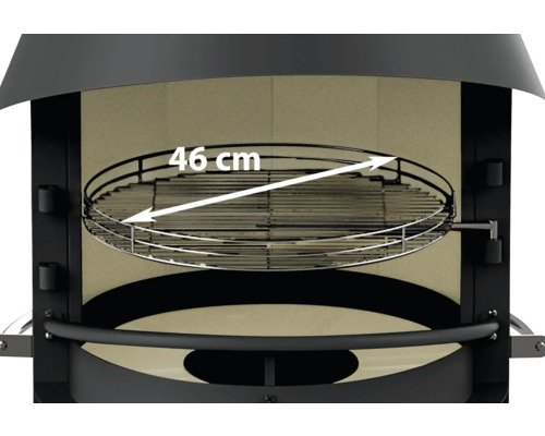 Gros plan d''une grille de barbecue de 46 centimètres de diamètre