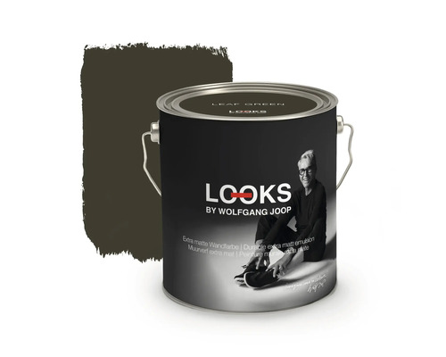 Peinture murale LOOKS by Wolfgang Joop Leaf Green 2,5 l Pot de peinture avec peinture murale verte de la marque Looks by Wolfgang Joop