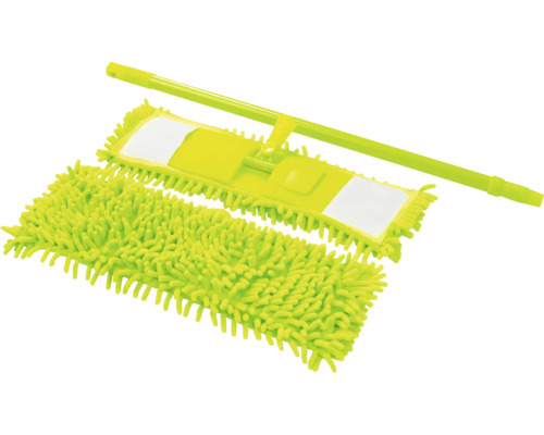 Flachwischmop mit Teleskopstiel und Mikrofaserbezug