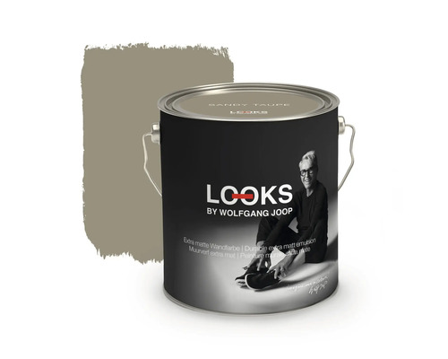 Peinture murale LOOKS by Wolfgang Joop Sandy Taupe 2,5 l Pot de peinture Looks par Wolfgang Joop, Sandy Taupe
