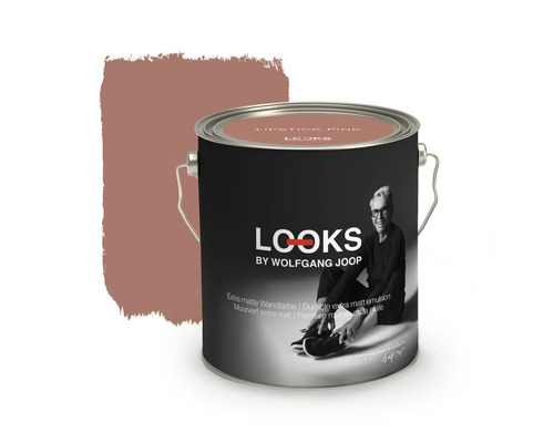 Peinture murale LOOKS by Wolfgang Joop Lipstick Pink 2,5 l Pot de peinture avec peinture murale de la marque Looks by Wolfgang Joop