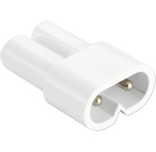 Kompakter Lampenstecker mit zwei Stiften