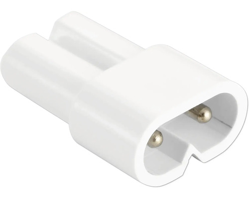 Connecteur blanc à 2 broches pour connexions électriques