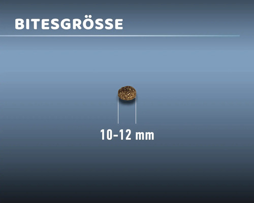 Futterstückgröße 10 bis 12 Millimeter