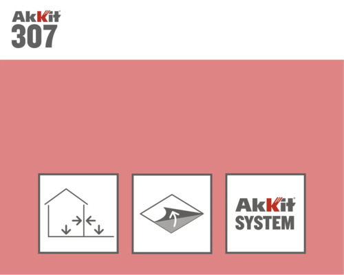 Akkit 307 System Produktdetails: Atmungsaktiv, flexible Beschichtung, Akkit System Logo.