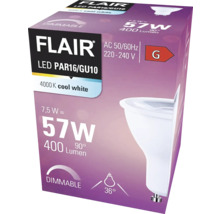 Ampoule réflecteur LED FLAIR à intensité lumineuse variable PAR16 GU10/7,5W(57W) 400 lm 4000 K blanc neutre transparent-thumb-6