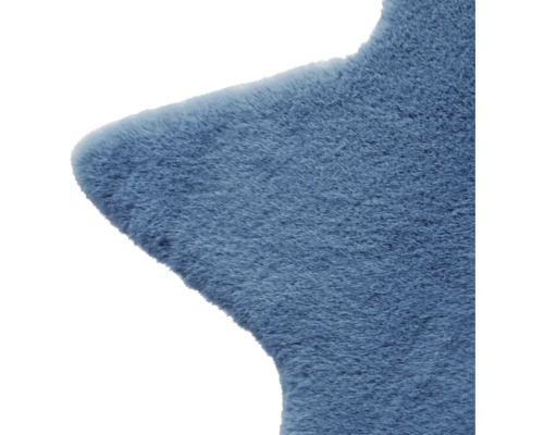 Sternförmiger Teppich aus Kunstfell