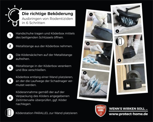 Anleitung zur korrekten Anwendung von Köderboxen zur Schädlingsbekämpfung in sechs Schritten