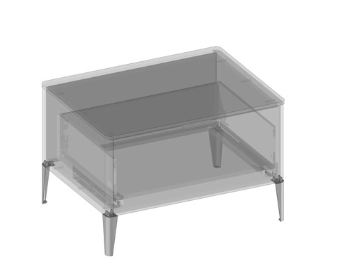 Meuble sous-lavabo avec quatre pieds