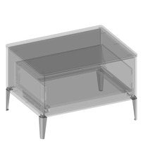 Meuble sous-lavabo avec tiroir et quatre pieds